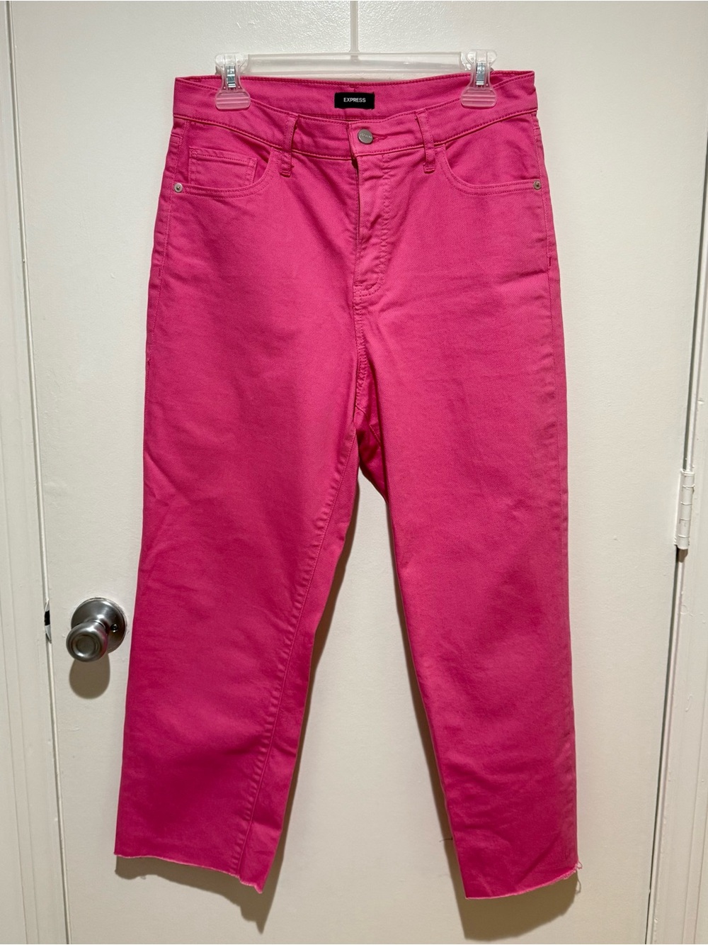 Express Straight Ankle High-Rise Barbie Pink Women’s Jeans 8R